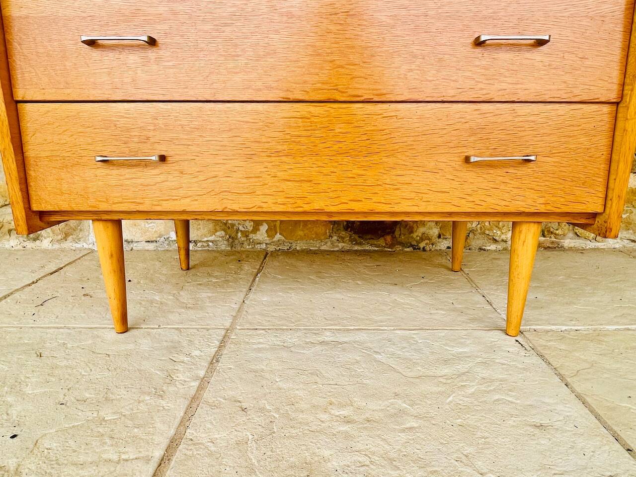Vintage 4-drawer chest of drawers by Capelle, circa 1960s