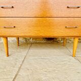 Vintage 4-drawer chest of drawers by Capelle, circa 1960s