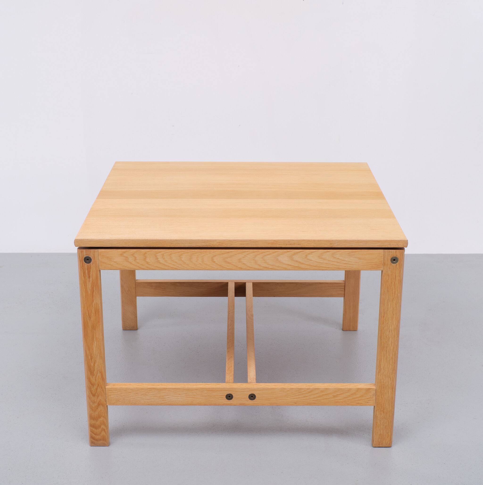 Solid oak coffee table by søren holst for fredericia furniture