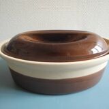 Old Emile Henry terrine dish vintage French earthenware dish