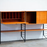Library / Scandinavian Wall unit in teak 1960