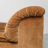 Doimo Salotti 1970s vintage convertible armchair bed in fabric