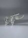 Elephant ashtray in Murano glass and silver piece, Italy, 1970s