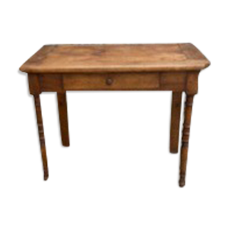 Desk XIXth cherry and solid walnut