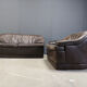 Vintage leather sofa set, 1970s