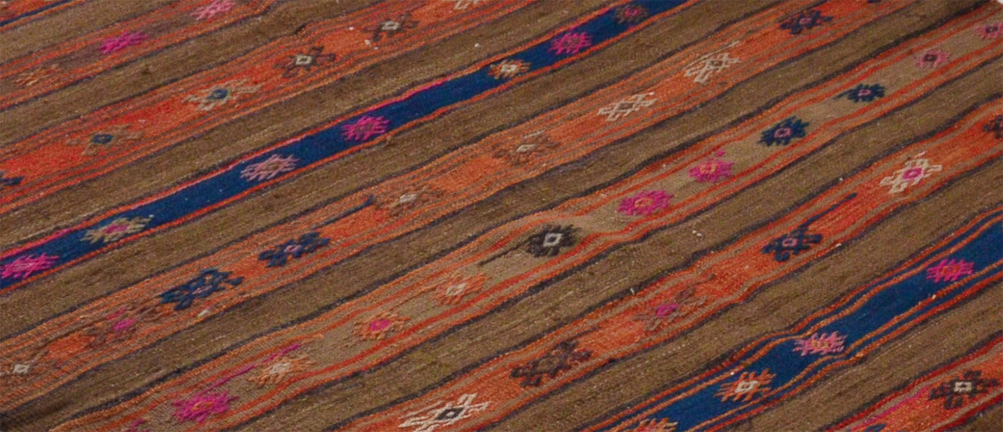 Anatolian handmade kilim rug 240 cm x 138 cm