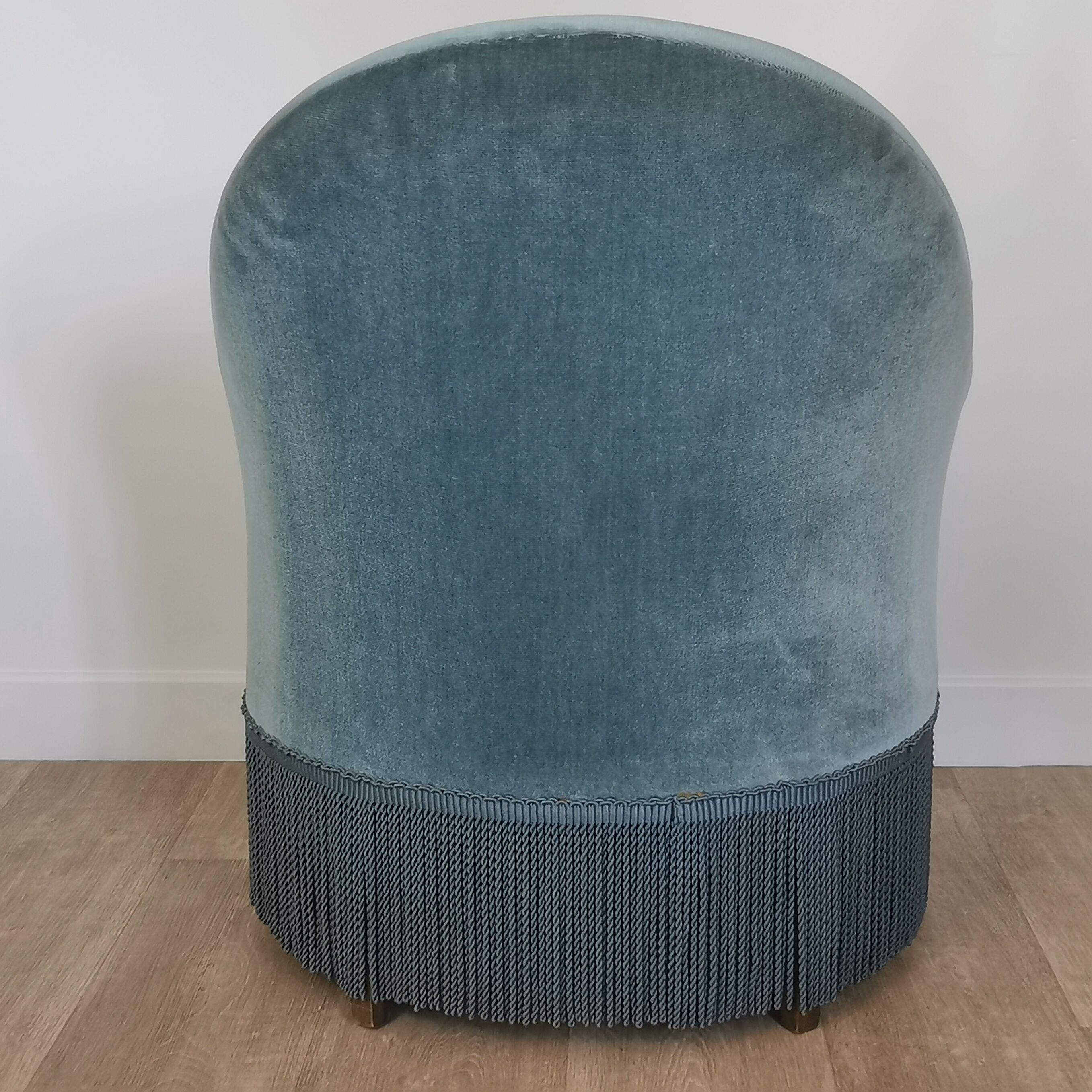 Fauteuil crapaud velours