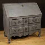 Bureau de pente ou commode scriban en bois laqué esprit Shabby chic époque circa 1920-1930