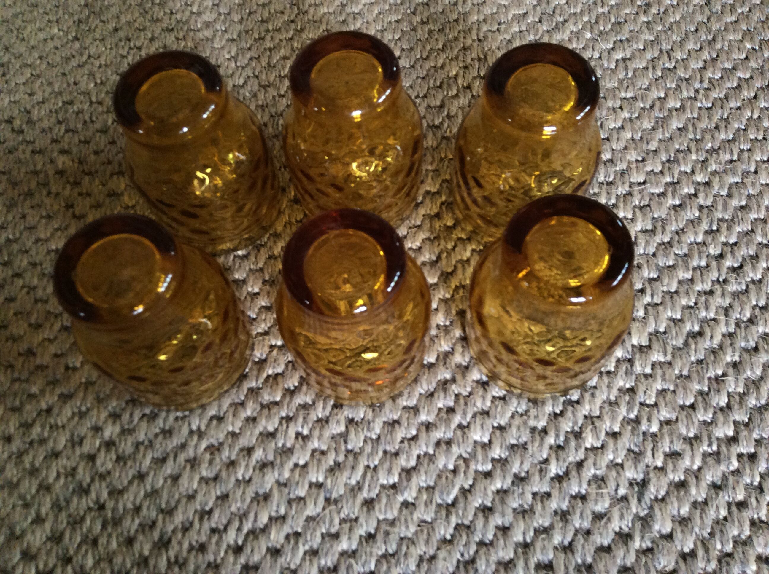 Set of 6 vintage glasses