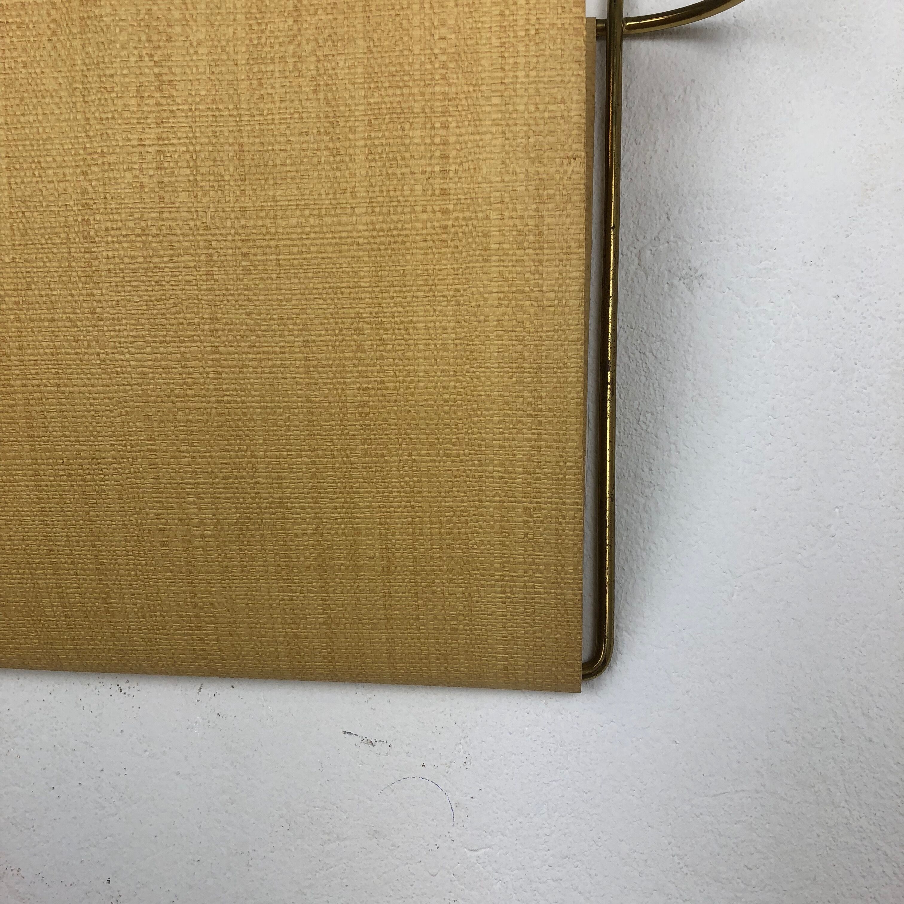 Vintage Brass Wall Hanging Magazine Holder, Austria, 1950s