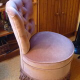 Toad padded velvet armchair