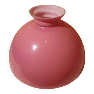 Large pink opaline lampshade