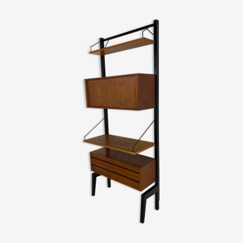 Scandinavian freestanding modular wall unit by Poul Cadovius for Cado, 1960s