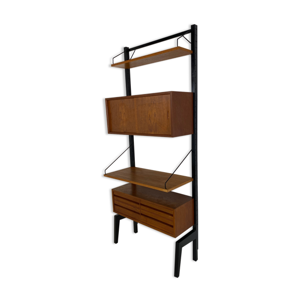 Unité murale modulaire scandinave par Poul Cadovius pour Cado, années 1960