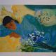 Nancy DELOUIS: Sweetness, Young woman asleep, Original signed lithograph