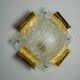 XL frosted wall light by Kalmar, Murano glass, Austria, 1970