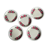 Series of 5 dessert plates