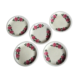 Series of 5 dessert plates