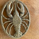 Golden brass underside vintage lobster