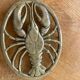 Golden brass underside vintage lobster