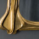 Miroir 1900 art nouveau style nouille décor floral bois doré
