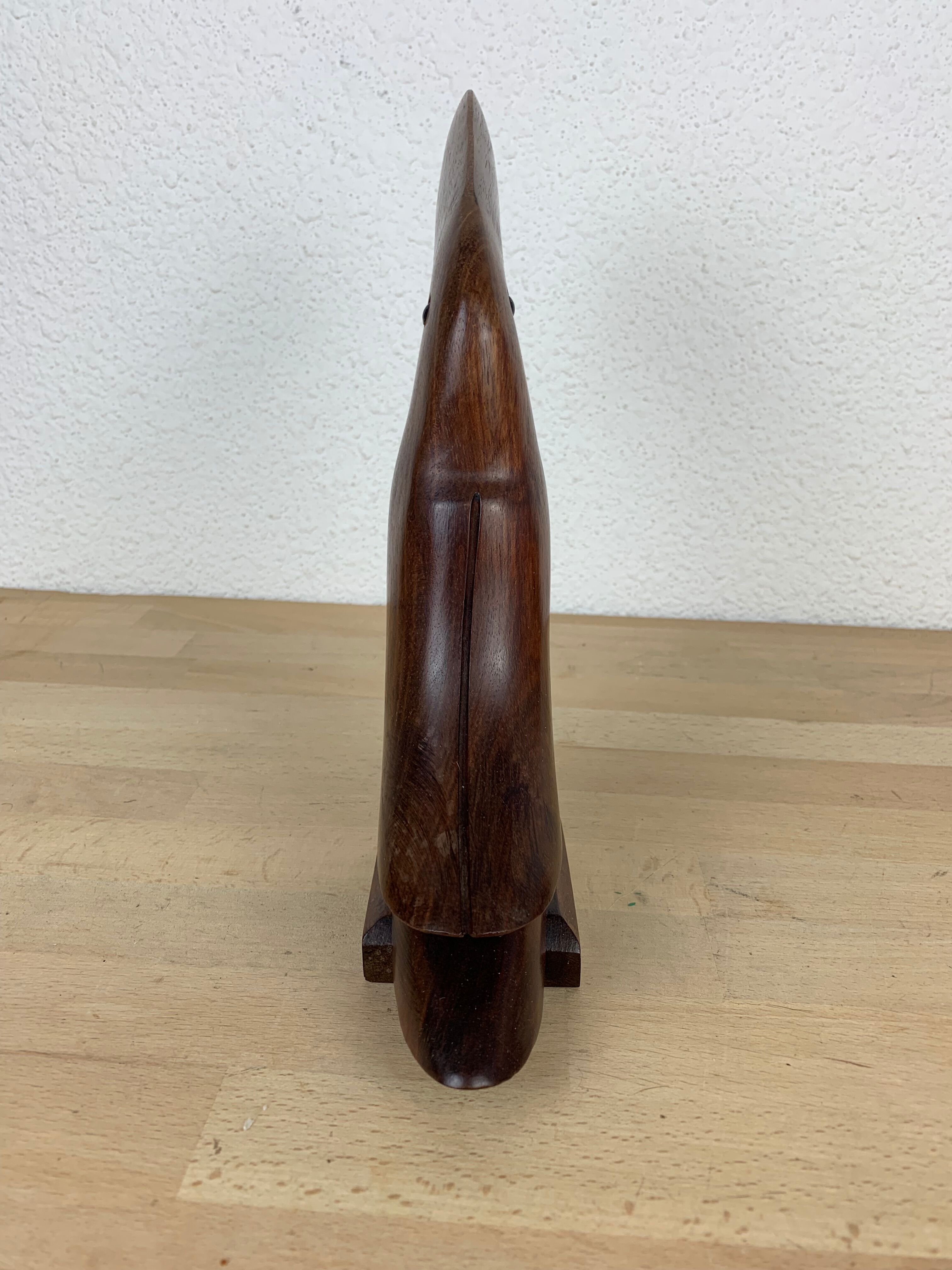 Letter door toucan Scandinavian wood sculpture