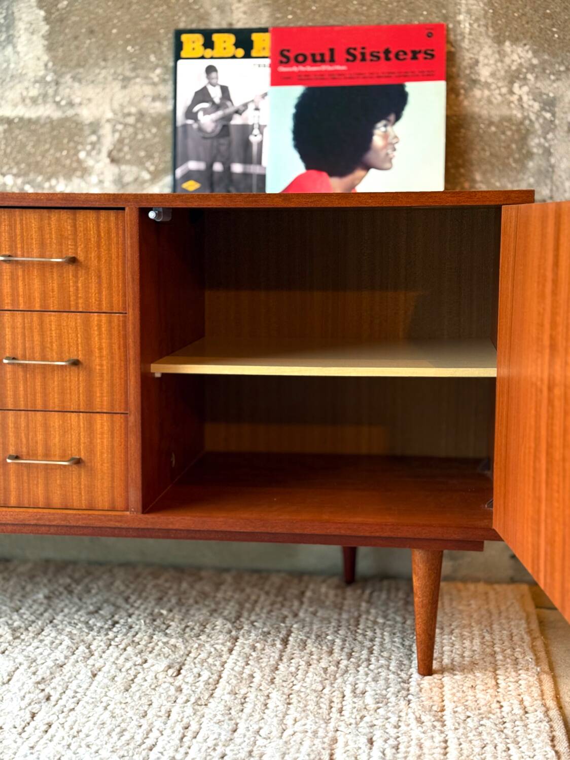 Vintage Scandinavian teak sideboard from the 60s/70s.