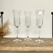 6 Vintage Octime Luminarc Champagne Flutes