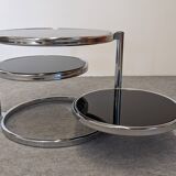 Space Age 3-tier coffee table by Leitmotiv-Swivel, Netherlands circa 1970