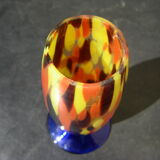 Vase en verre multicolore ancien