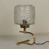Brass and glass lamp