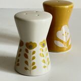 Vintage Scandinavian style ceramic salt and pepper shakers