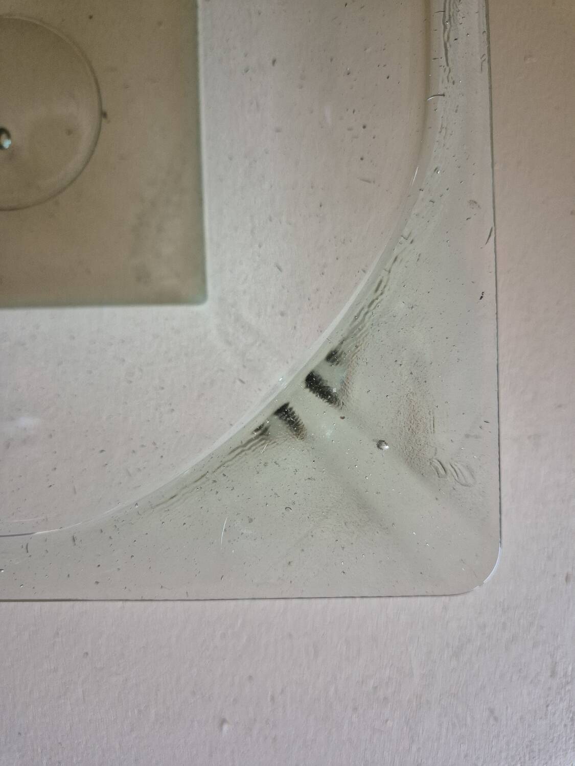 Coupe à fruits en verre pressé