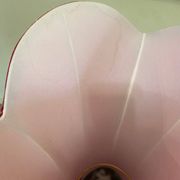 Lampshade in pinkish-burgundy fabric