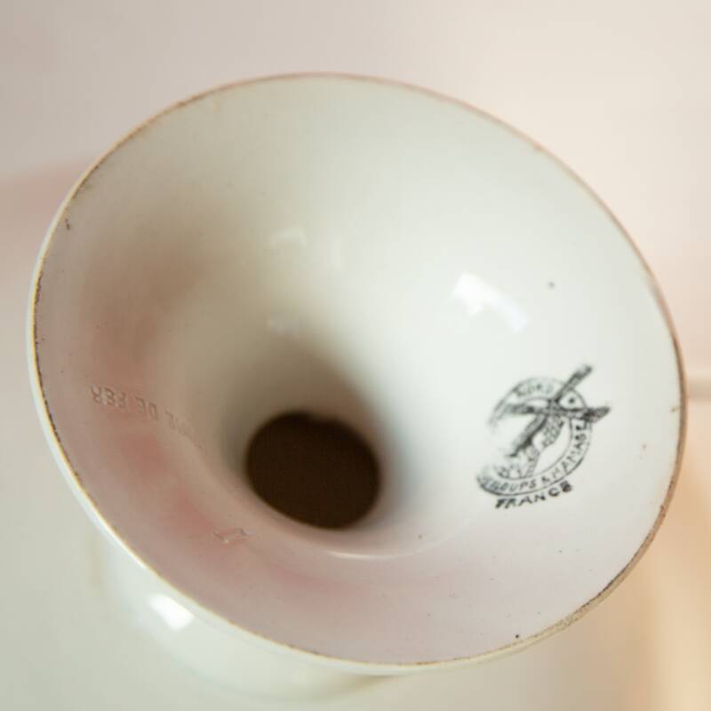 Iron earth compote dish Moulin des Loups