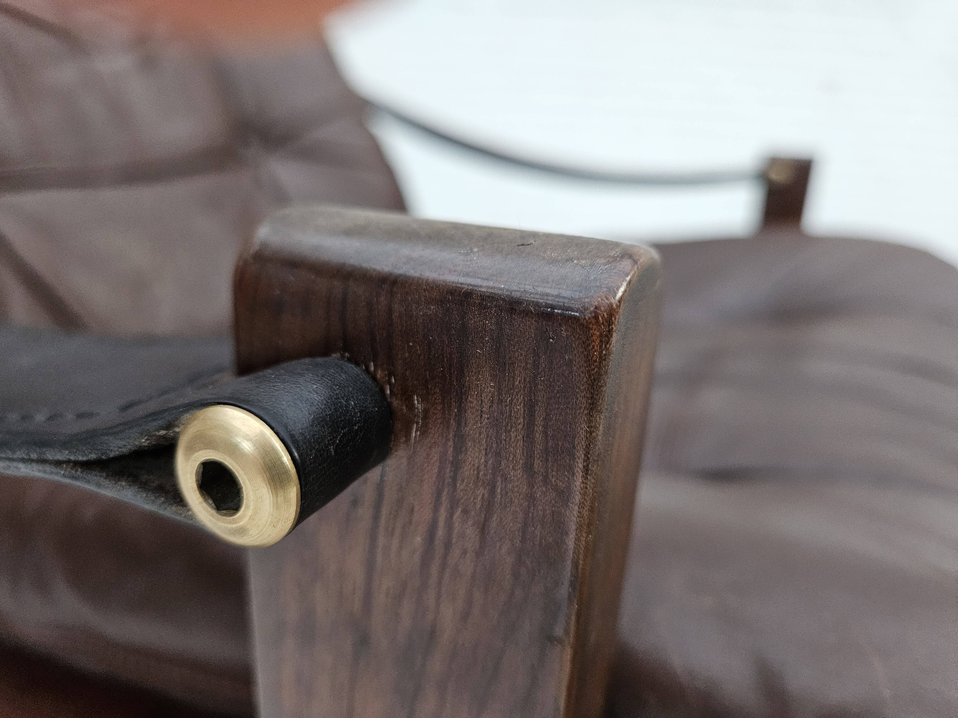 1970s, Norwegian design by Torbjørn Afdal, "Hunter" chair, leather.