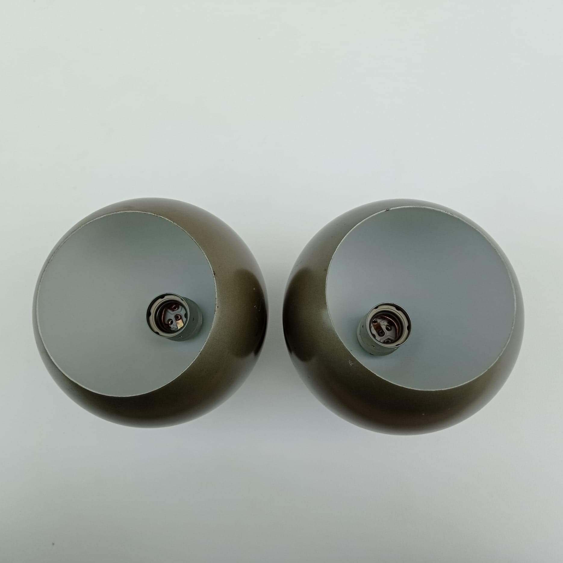 Space Age round wall lamps from the 70's