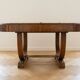 Vintage 1960s wooden dining table with extensions.