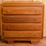 Chest of drawers light oak, 50s