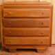 Commode chêne clair années 50