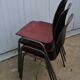 Suite of 3 design chairs germany Pagholz black backrests 1960/70