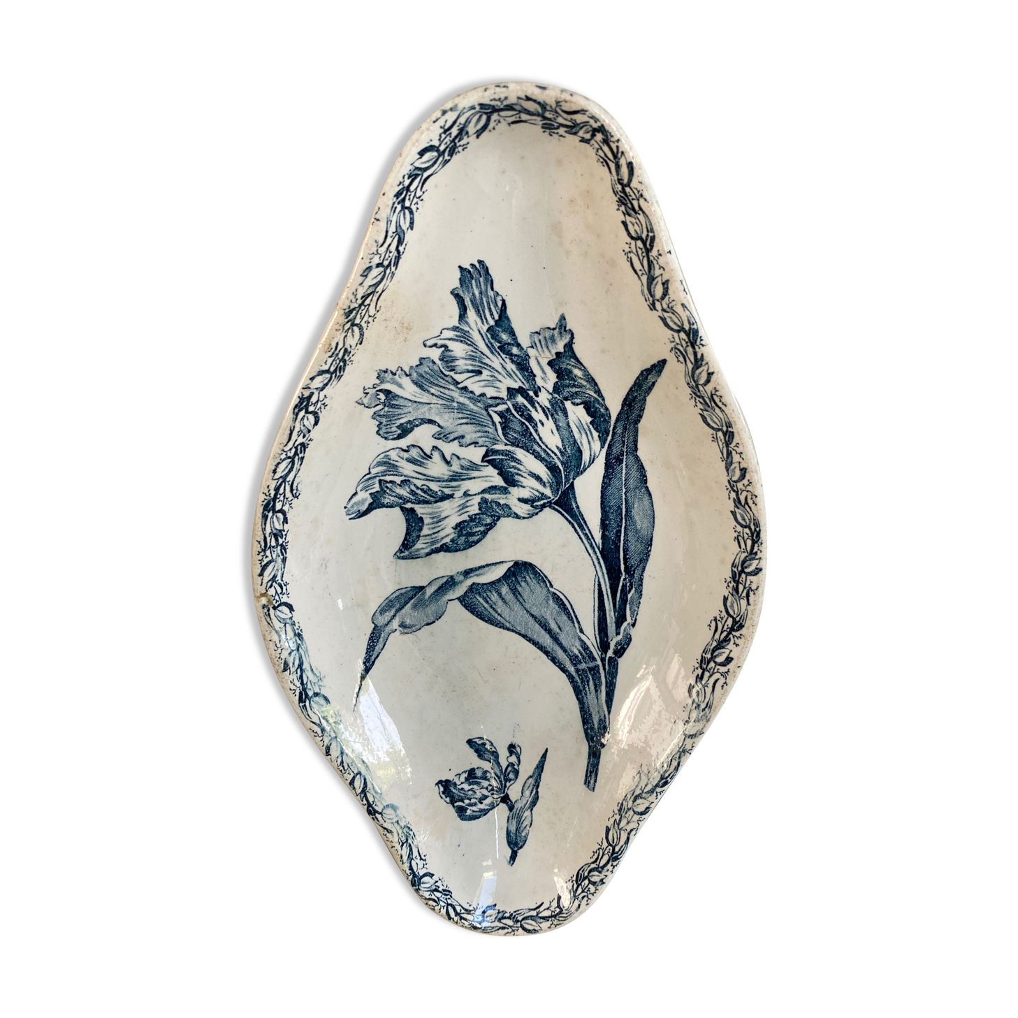 Old earthenware dish kg luneville