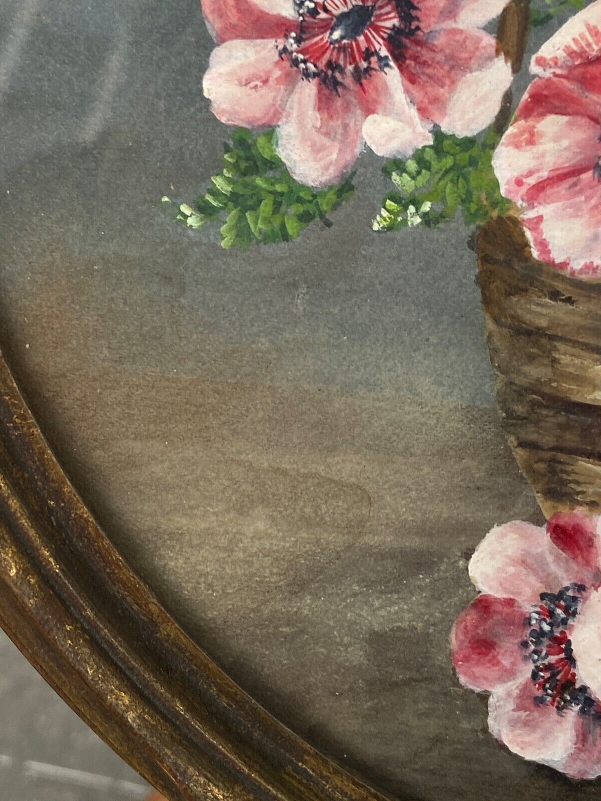 Watercolor on paper in euget-barry still life bouquet of flowers twentieth