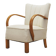 Oak armchair, Art Déco, 1950s, production: Denmark