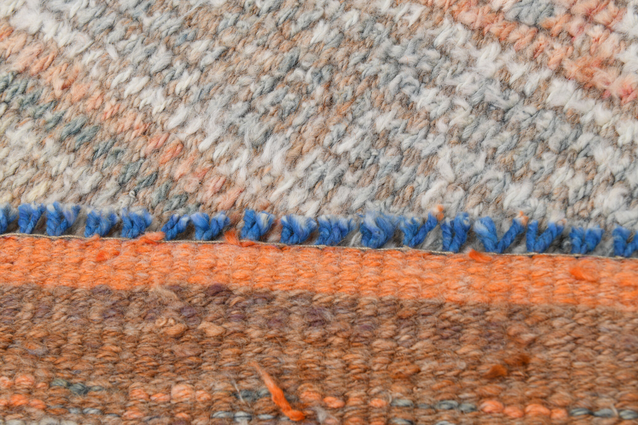 3x10 neutral handmade vintage runner rug, 78x326cm