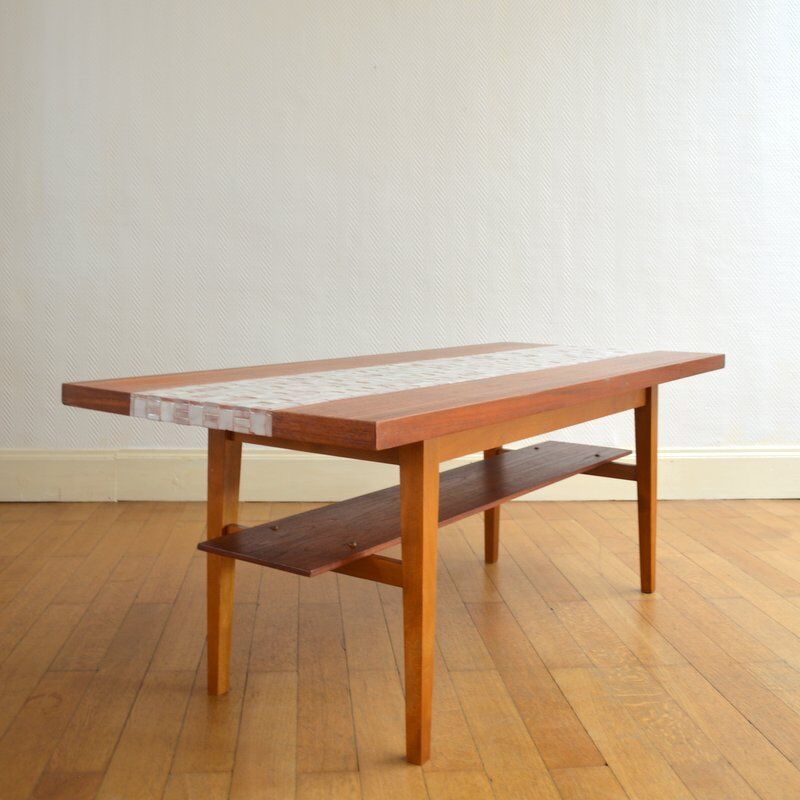 Coffee table double trap 60 vintage