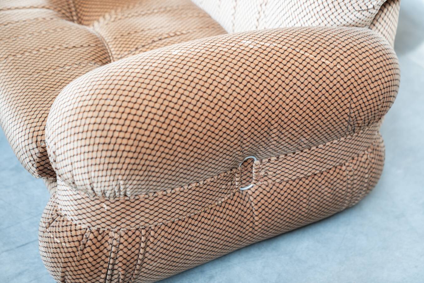 Pair of chenille armchairs 1970