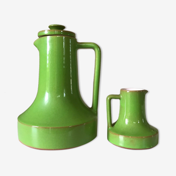 Duo of vintage ceramic decanters design 60 years