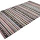 Large antique Anatolian kilim in pink and grey, 357 x 187 cm