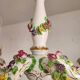 Handgeformt vergoldet vintage Porzellan Kronleuchter Capodimonte 1960er